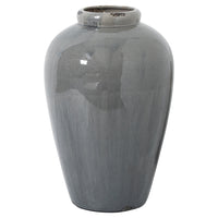 Hill Interiors Garda Grey Glazed Tall Juniper Vase