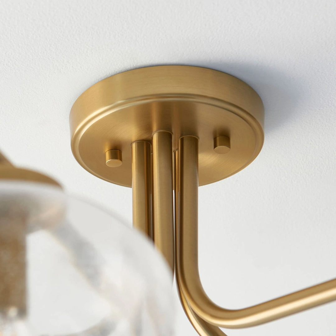 Jacob 5 Ceiling Light - Warm Brass