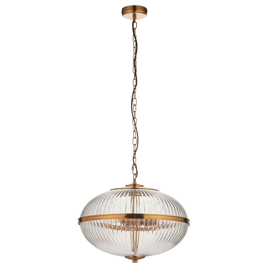 Somerset 3 Pendant Light - Vintage Brass