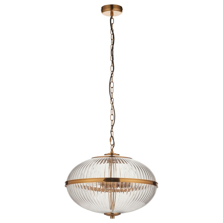 Somerset 3 Pendant Light - Vintage Brass