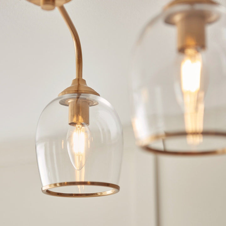 Ashcroft Ceiling 3 Light - Brushed Aged Brass