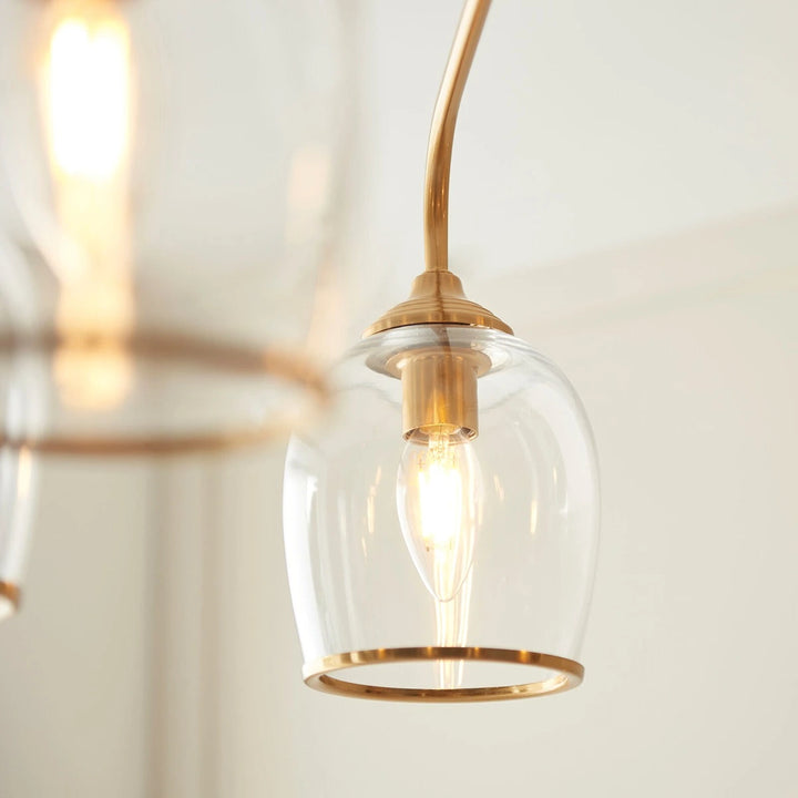 Ashcroft 5 Pendant Light - Brushed Aged Brass
