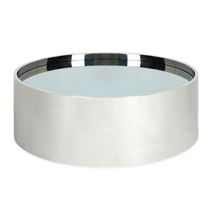 Alphaville Round Cocktail Table - Stainless Steel Design Maven 1