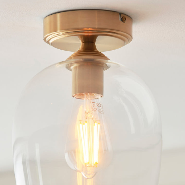 Ashcroft Ceiling 1 Light - Brushed Aged Brass