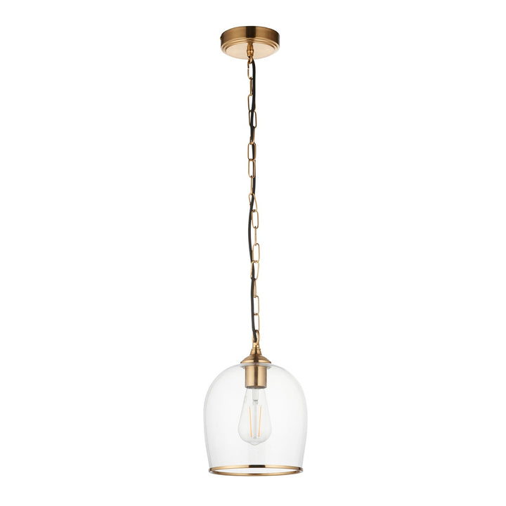 Ashcroft 1 Pendant Light - Brushed Aged Brass
