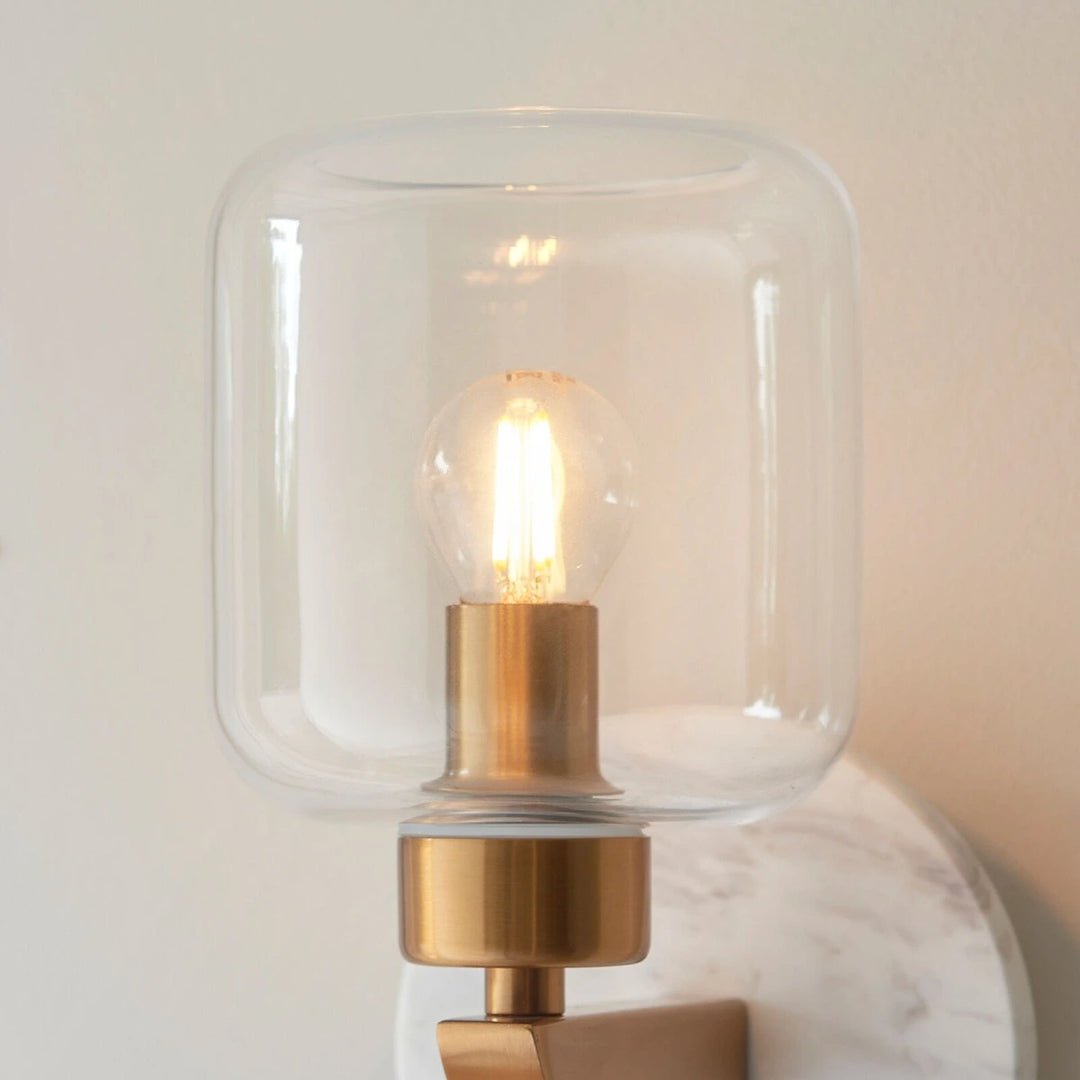 Travi Volakas Marble Wall Light - White