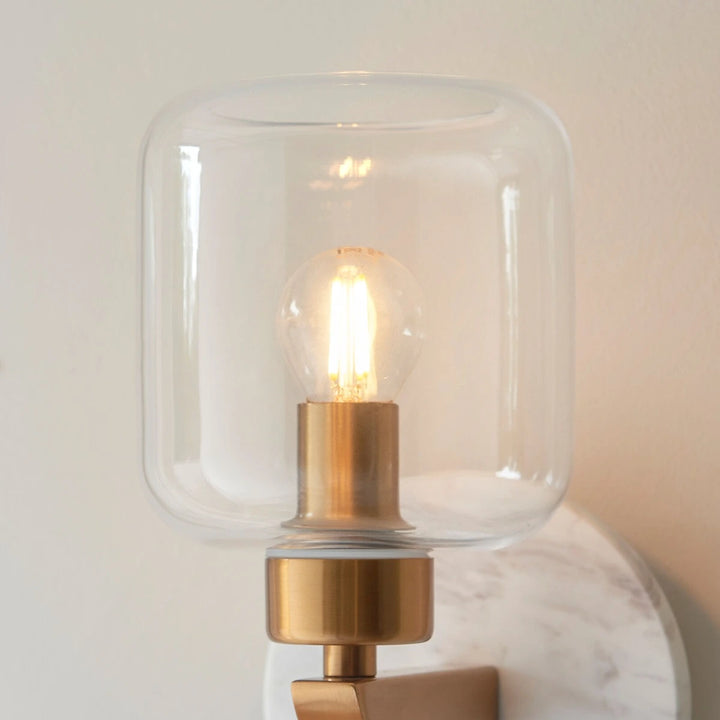 Travi Volakas Marble Wall Light - White