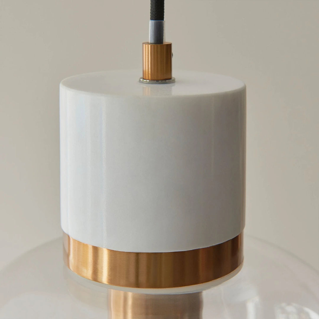 Travi Volakas Marble 1 Pendant Light - White