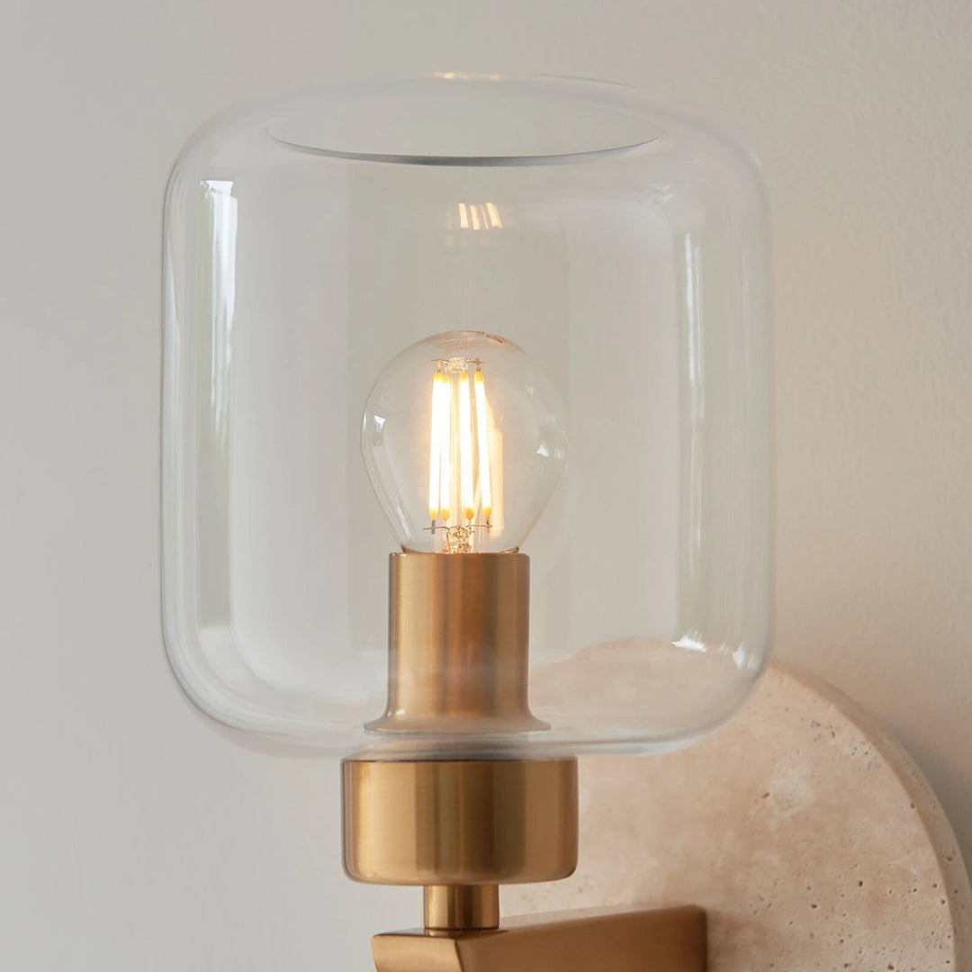 Travi Travertine Wall Light - Natural