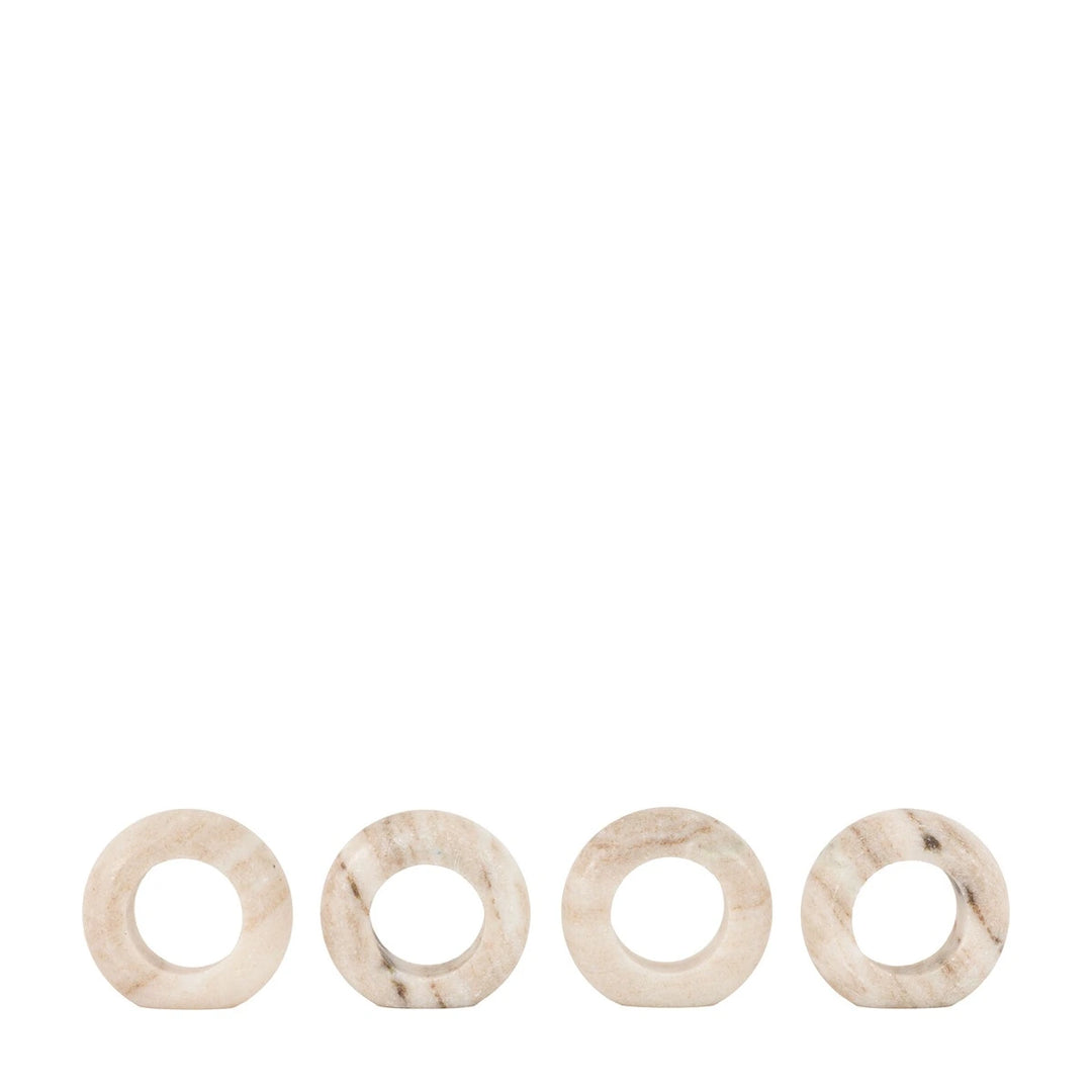 Nori Set of 4 Marble Napkin Rings