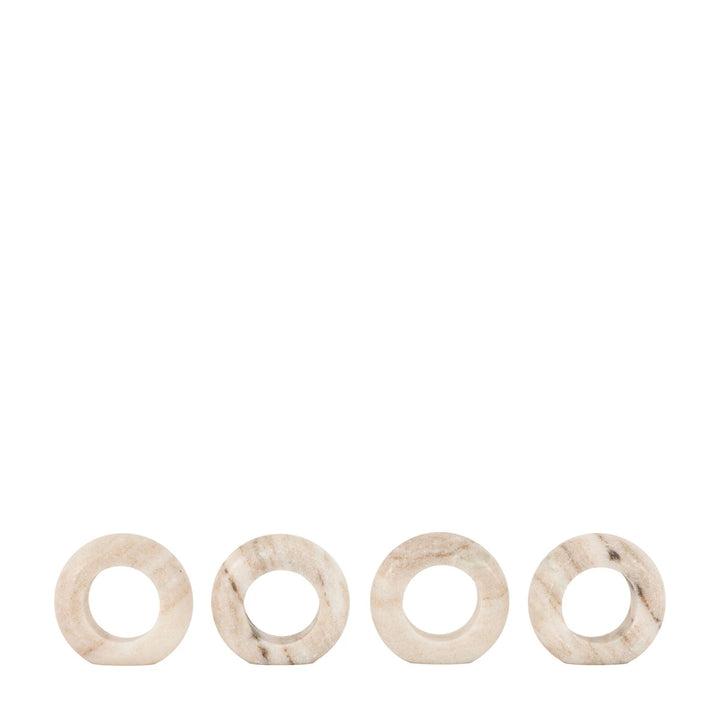Nori Set of 4 Marble Napkin Rings