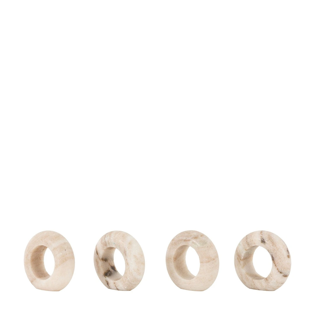 Nori Set of 4 Marble Napkin Rings