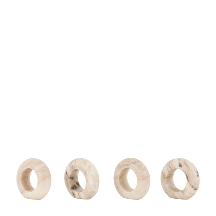 Nori Set of 4 Marble Napkin Rings