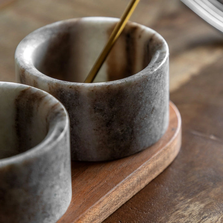 Nori Marble Spoon and Pinch Pot