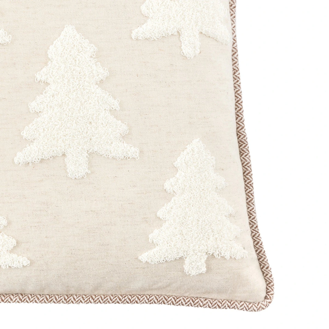 Woodland Embroidered Tree Cushion 45x45cm