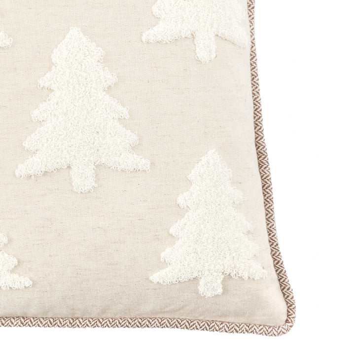 Woodland Embroidered Tree Cushion 45x45cm