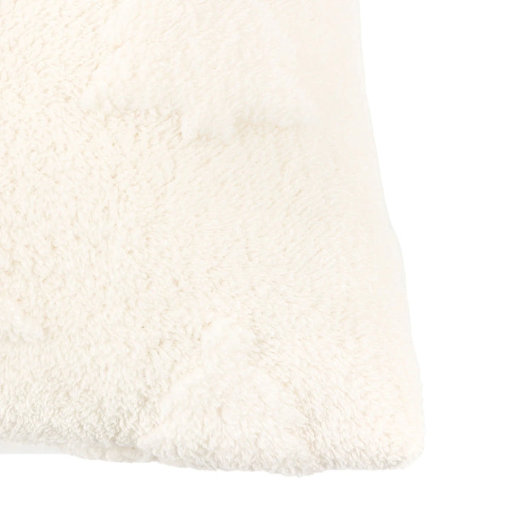 Deco Luxe Christmas Tree Sherpa Cushion - Cream