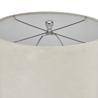 Hill Interiors Justicia Metallic Glass Lamp with Velvet Shade