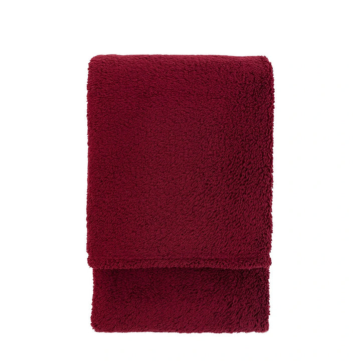 Teddy Fleece Throw - Mulberry