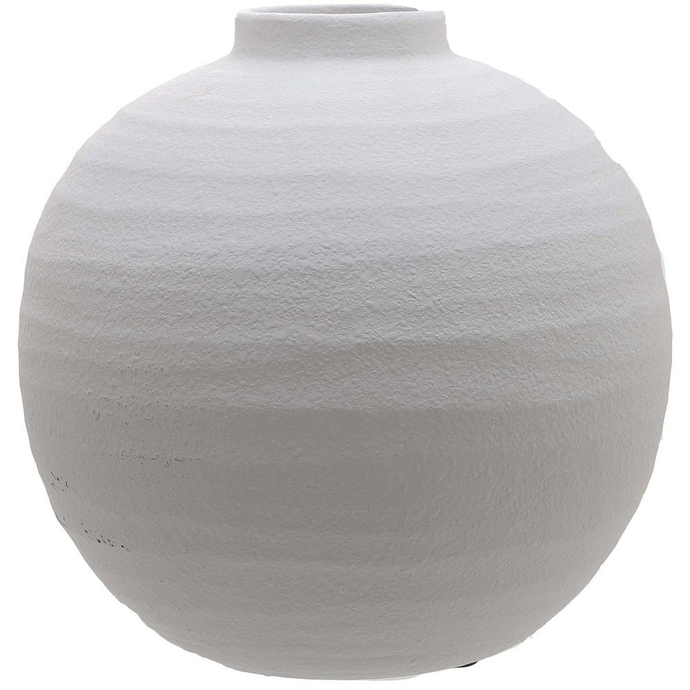 Hill Interiors Tiber Matt Ceramic Vase in White