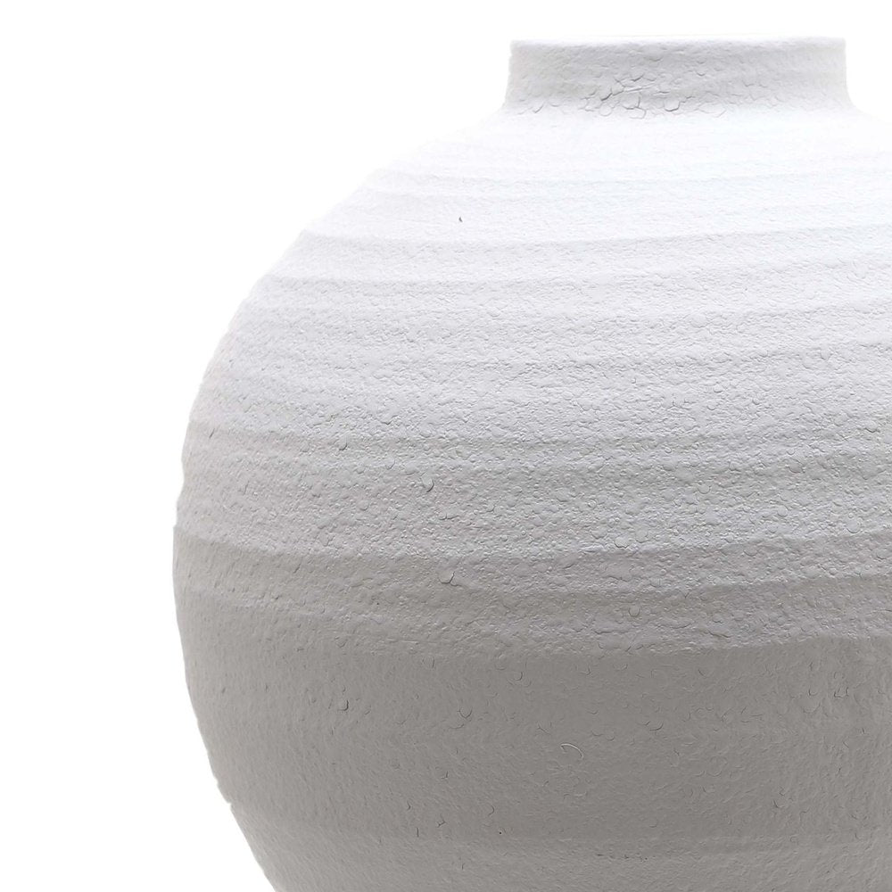  Hill-Hill Interiors Tiber Matt Ceramic Vase in White-White 541 