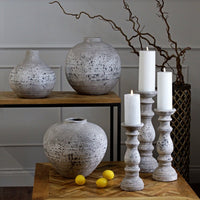 Hill Interiors Tiber Stone Ceramic Vase