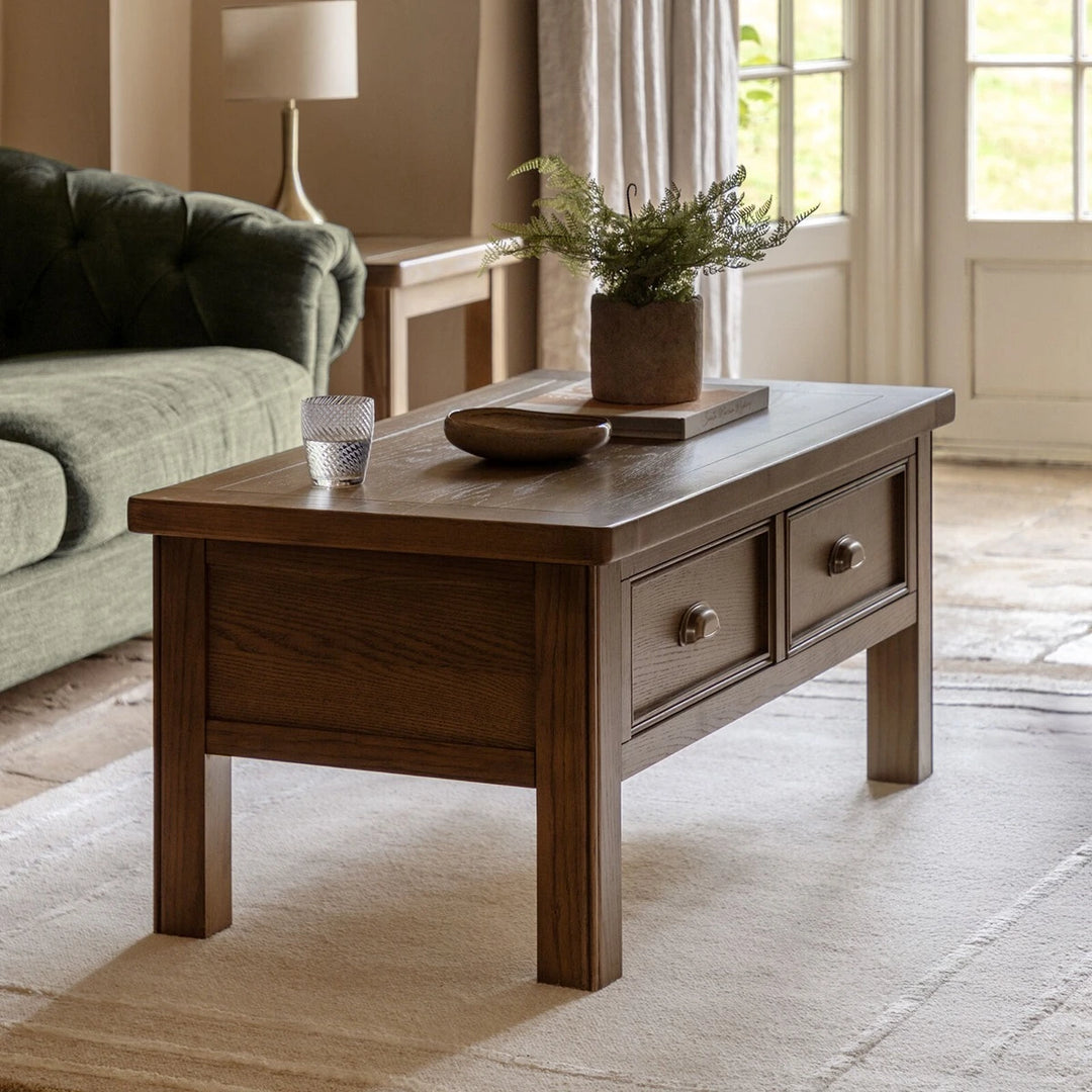 Hardwick 2 Drawer Coffee Table - Natural