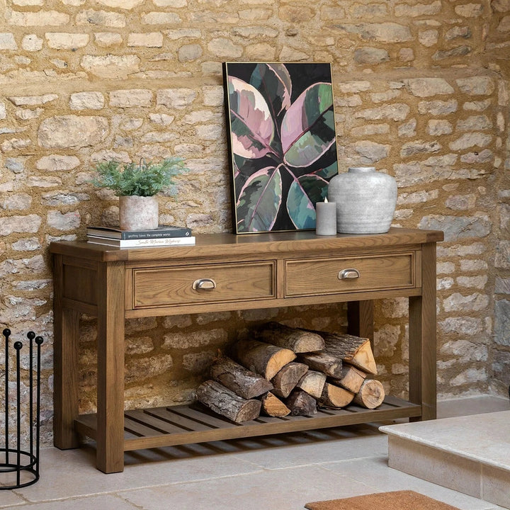 Hardwick 2 Drawer Console Table - Natural