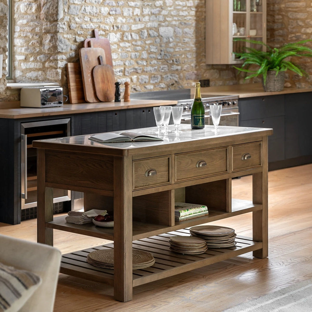 Hardwick Kitchen Island - Natural