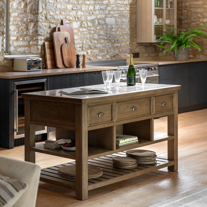 Hardwick Kitchen Island - Natural