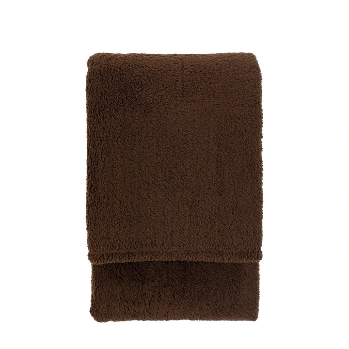 Teddy Fleece Throw - Chocolate