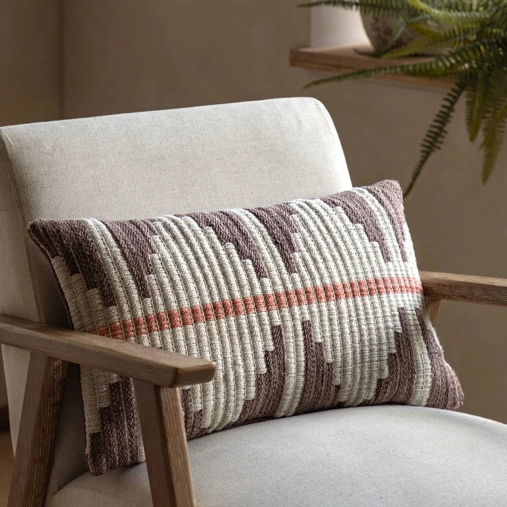 Bodil Woven Cushion - Brown