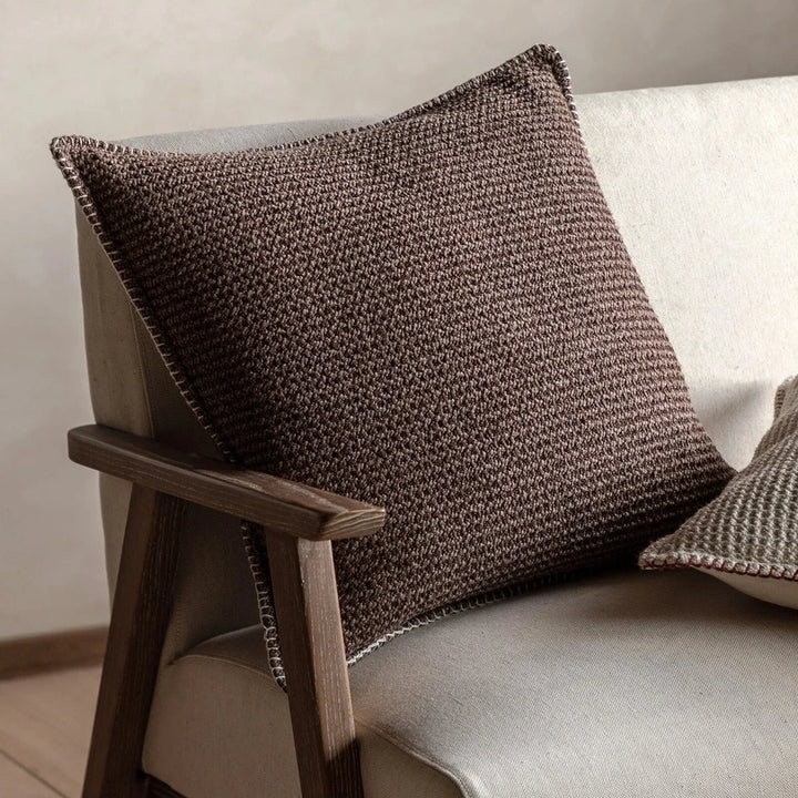 Aria Textured Cushion - Brown