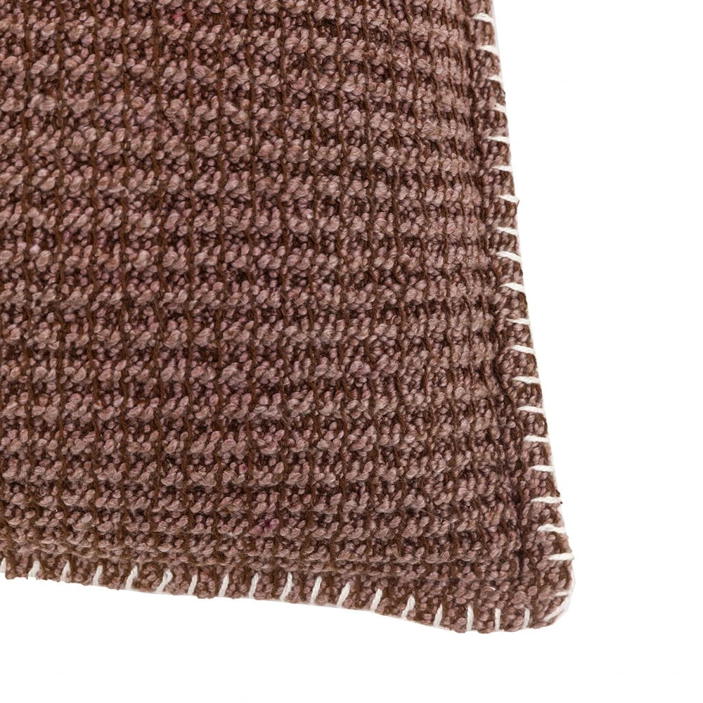 Aria Textured Cushion - Brown
