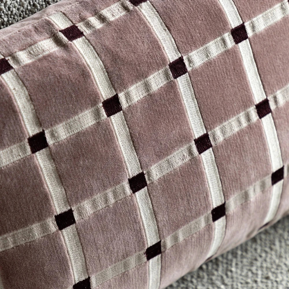 Sana Velvet Cushion - Mauve