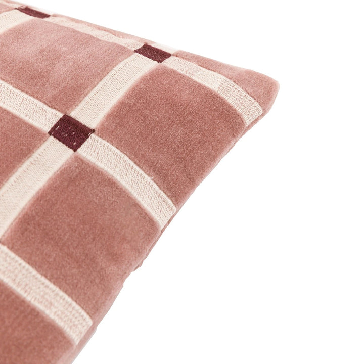 Sana Velvet Cushion - Mauve