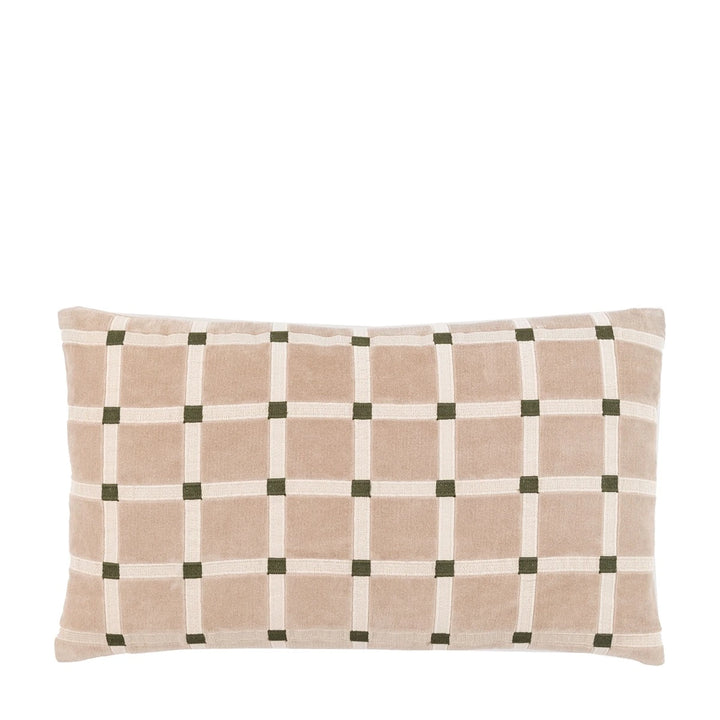 Sana Velvet Cushion - Taupe