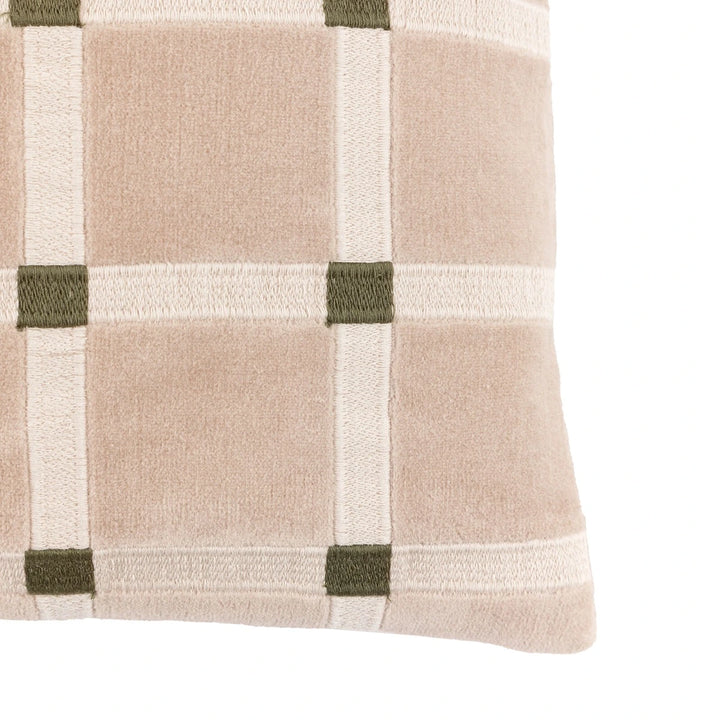 Sana Velvet Cushion - Taupe