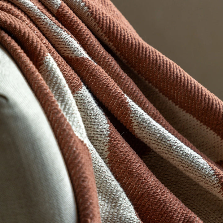 Alma Abstract Throw - Nutmeg