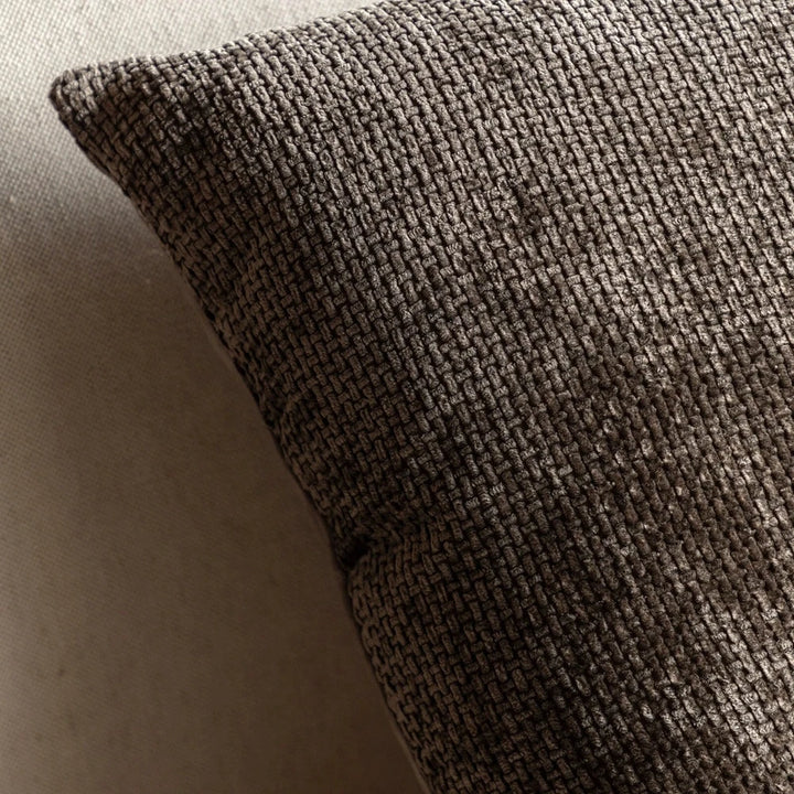 Basketweave Set of 2 Cushions - Chocolate