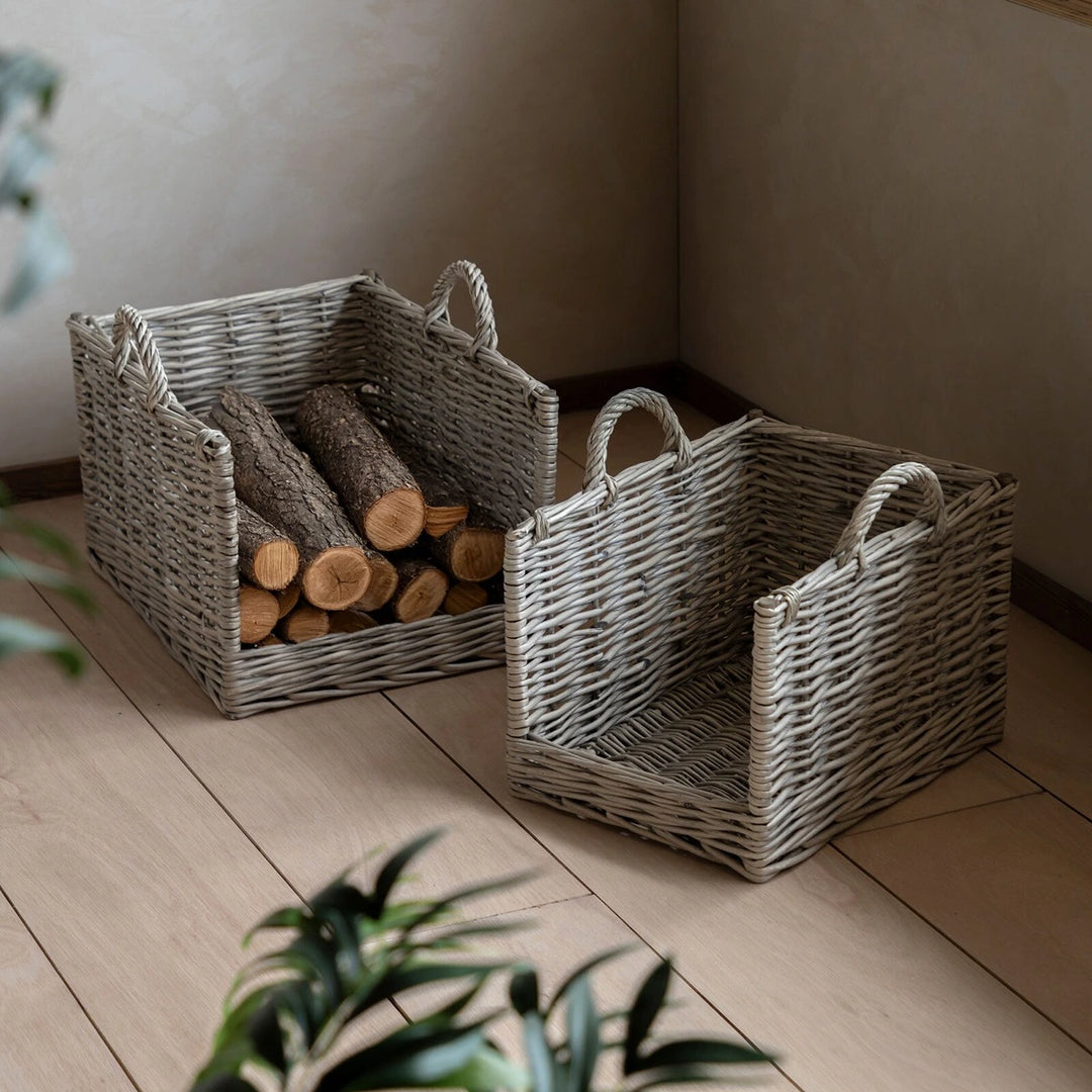 Corte Set of 2 Log Baskets - Natural