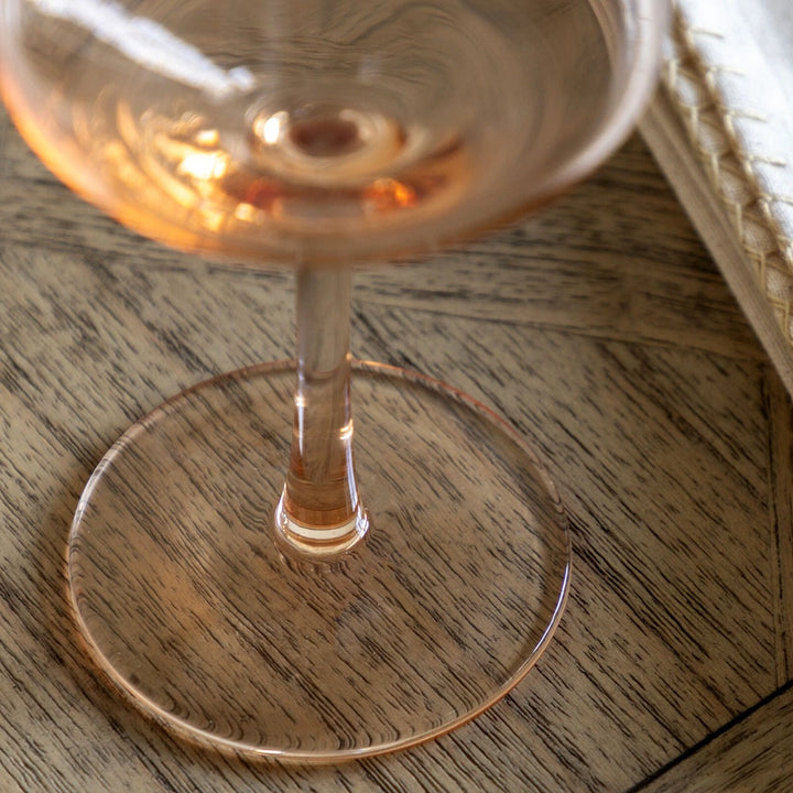 Set of 4 Wine Glasses - Amber