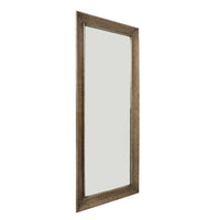 Hill Interiors Hammered Large Rectangular Brass Wall Mirror