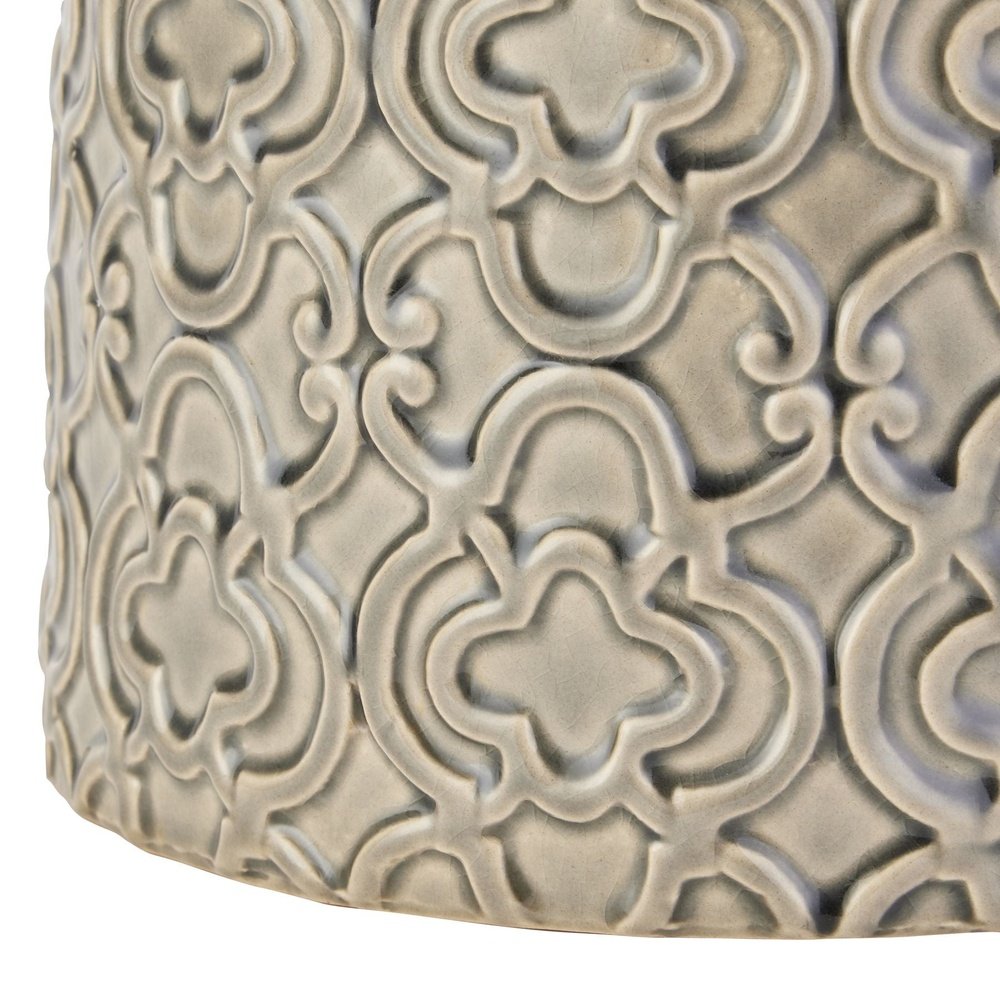  Hill-Hill Interiors Seville Collection Marrakesh Urn in Grey-Grey 021 