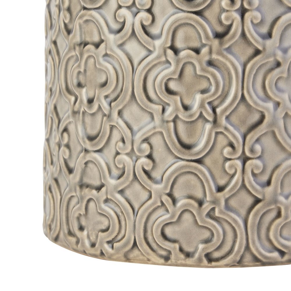  Hill-Hill Interiors Seville Collection Marrakesh Urn in Grey-Grey 093 