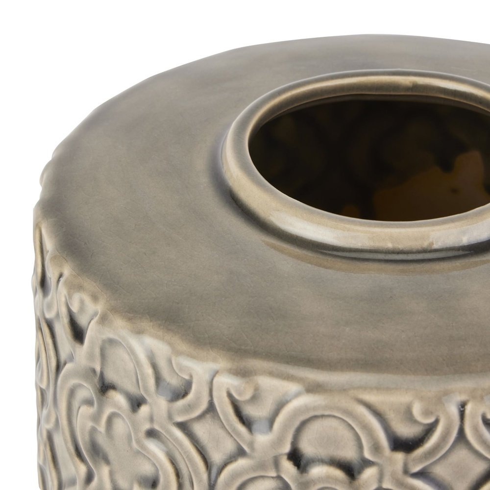  Hill-Hill Interiors Seville Collection Marrakesh Urn in Grey-Grey 629 
