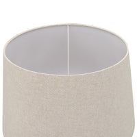 Hill Interiors Delaney Urn Lamp With Linen Shade in Natural Wash