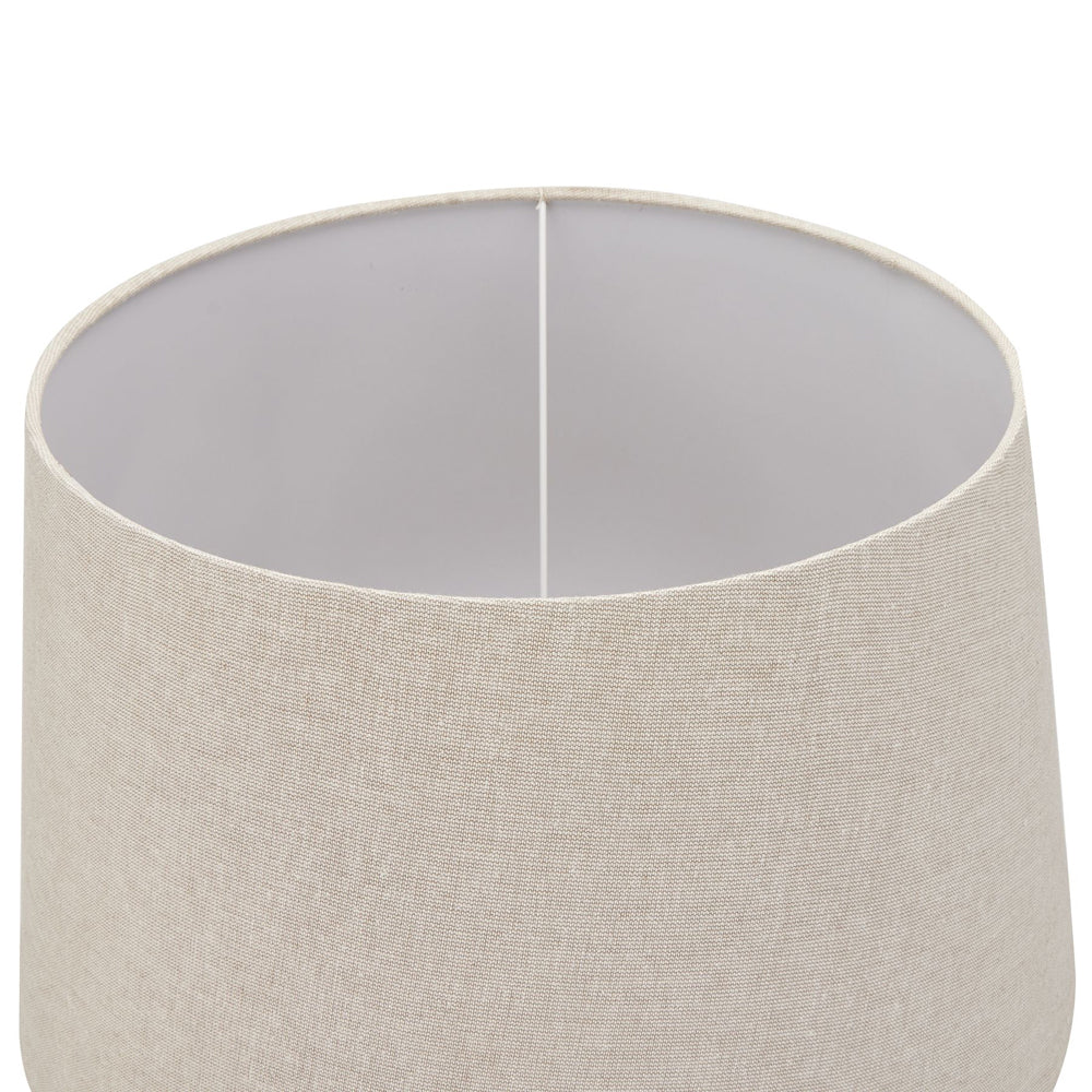 Hill Interiors Delaney Natural Wash Urn Lamp with Linen Shade