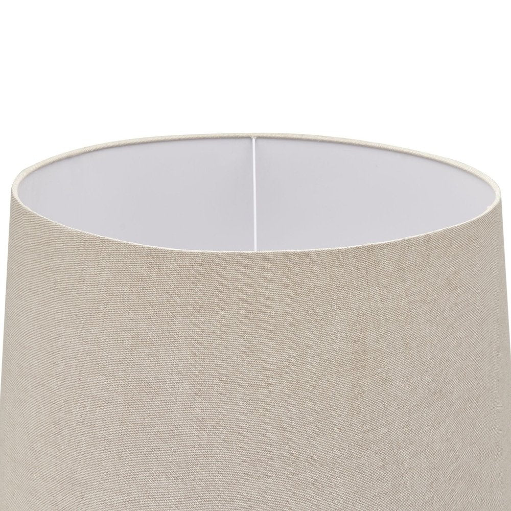Hill Interiors Delaney Droplet Floor Lamp With Linen Shade in Grey