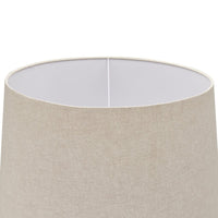 Hill Interiors Delaney Droplet Floor Lamp With Linen Shade in Grey